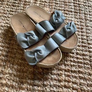 Lucky brand espadrille platform sandals
